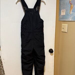 Black Snow Bib Overalls